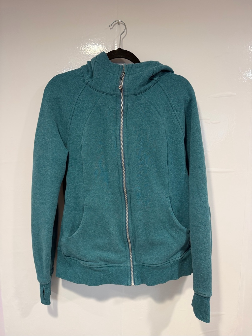 Teal Hooded Lululemon Scuba Zip Jacket - Women